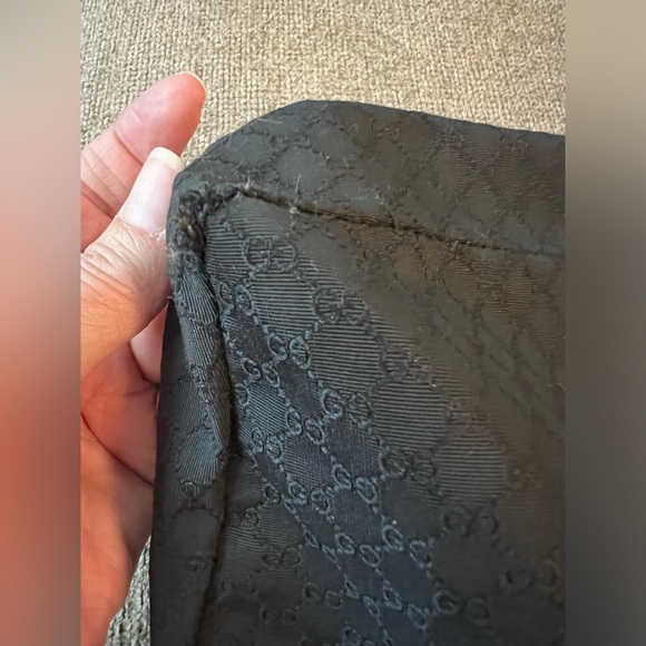 Gucci Handbag Sherry Line Black Denim